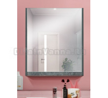 Зеркало-шкаф DORATIZ Крит левый 60 цемент темный, цемент светлый