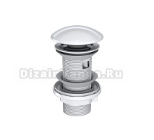 Донный клапан для раковины Santek 1WH501800 с переливом, глянцевый белый