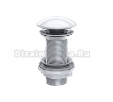 Донный клапан для раковины Santek 1.WH50.1.801 без перелива, глянцевый белый