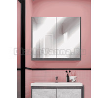 Зеркало-шкаф DORATIZ Крит 80 цемент темный, цемент светлый