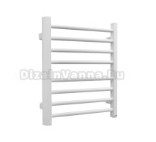 Полотенцесушитель электрический Fixsen Universal FX-7200W 60x50 см, подключение справа, матовый белый, лесенка, алюминиевый