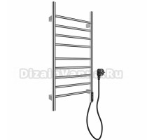 Полотенцесушитель электрический Wonzon & Woghand Bonn WW-AL4094-CR 80x40 см, подключение справа, хром, лесенка