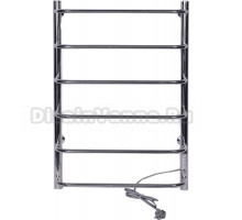 Полотенцесушитель электрический Tera Мост 500х800 80x55 см, подключение справа, полированный хром, лесенка