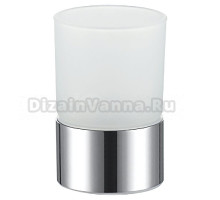 Стакан для зубных щеток AZARIO Nessy AZ-126-C хром, стеклянный