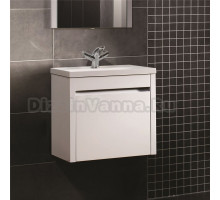 Тумба с раковиной Belux Мадрид 50 подвесная, белая глянцевая