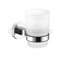 Стакан для ванной AZARIO Nessy AZ-73106 настенный, хром, керамический