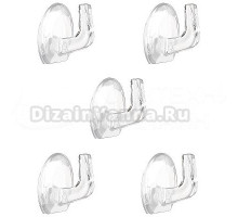 Крючок Рыжий кот 259110 прозрачный, 5 шт