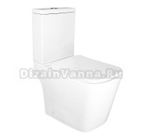 Унитаз-компакт напольный AZARIO Ferra AZ-1015 глянцевый белый