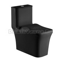 Унитаз-компакт напольный AZARIO Gressa AZ-1111MB матовый черный