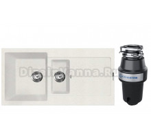 Комплект Мойка Lava D5.LAT, latte + Измельчитель KUCHENSTERN Muhle