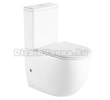 Унитаз-компакт напольный AZARIO Mitta AZ-2128 глянцевый белый