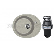 Комплект Мойка Lava E1.SCA, scandic + Измельчитель KUCHENSTERN Muhle