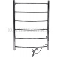 Полотенцесушитель электрический Tera Ребро 500х800 80x55 см, подключение справа, полированный хром, лесенка