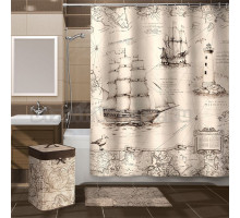 Штора для ванной Valiant Expedition History 180x180 см