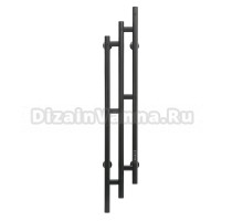 Полотенцесушитель электрический Tera Гротекс 160х1160 115x20 см, матовый черный RAL9005, I-образный, из стали