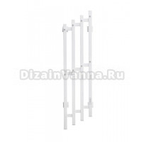 Полотенцесушитель электрический Tera Гротекс квадро 240х1120 110x25 см, матовый белый RAL9016, I-образный, из стали