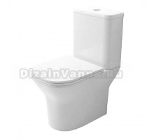 Унитаз-компакт напольный AZARIO Iris AZ-8353 GB глянцевый белый