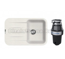 Комплект Мойка Lava L11.LAT, latte + Измельчитель KUCHENSTERN Muhle