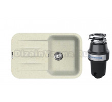 Комплект Мойка Lava L11.VNL, vanilla + Измельчитель KUCHENSTERN Muhle