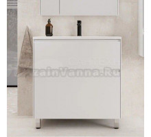 Тумба с раковиной Style Line Лима 100 см напольная LINE 100 2 ящика PLUS Белый Матовый ЭМАЛЬ