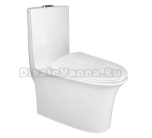 Унитаз-моноблок напольный AZARIO Luna AZ-1037 глянцевый белый