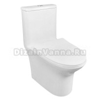 Унитаз-моноблок напольный AZARIO Sente AZ-8614 глянцевый белый