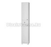 Шкаф-пенал для ванной Misty Ларго 35 L матовый белый