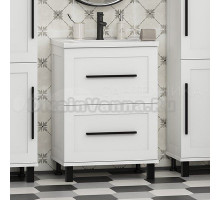 Тумба под раковину без столешницы Misty Модерн 60 напольная, матовая белая