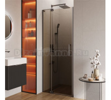 Душевая дверь в нишу Cezares Slider B 1 70/80 BR GM профиль оружейная сталь, стекло бронза