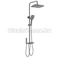 Душевая стойка AQUATEK Поларис AQ3040BGM оружейная сталь