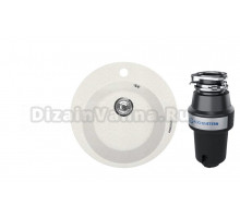 Комплект Мойка Lava R1, latte + Измельчитель KUCHENSTERN Muhle