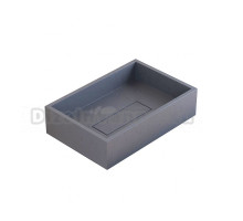 Накладная раковина Uperwood Angkor 60 графит, прямоугольная