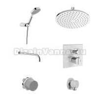 Душевой комплект VitrA Suit A49308EXP С ВНУТРЕННЕЙ ЧАСТЬЮ, хром