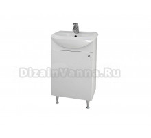 Тумба с раковиной La Fenice Spectrum Рондо 45 Уют левая напольная, белая