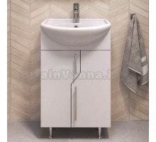 Тумба с раковиной Vigo 55 напольная, белая