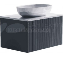 Тумба с раковиной Астра-Форм М-40 70 подвесная, 1 ящик, синяя