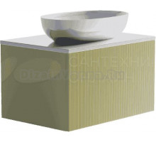 Тумба с раковиной Астра-Форм М-40 70 подвесная, 1 ящик, бежевая