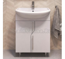 Тумба с раковиной Vigo 60 напольная, белая