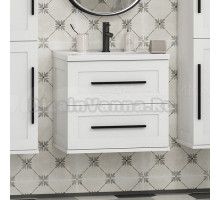 Тумба под раковину без столешницы Misty Модерн 60 подвесная, матовая белая