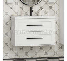 Тумба под раковину без столешницы Misty Модерн 80 подвесная, матовая белая