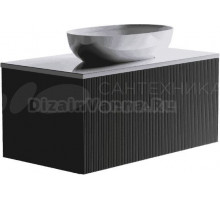 Тумба с раковиной Астра-Форм М-40 90 подвесная, 1 ящик, серая