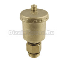 Автоматический воздухоотводчик Aquasfera 5001-01 прямое подключение, с запорным клапаном, 1/2" НР