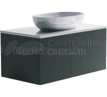 Тумба с раковиной Астра-Форм М-40 90 подвесная, 1 ящик, зеленая