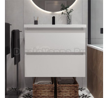 Тумба с раковиной Belux Фаворит 65 подвесная, белая глянцевая