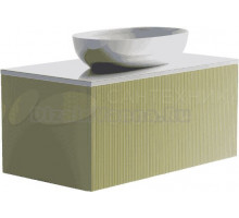 Тумба с раковиной Астра-Форм М-40 90 подвесная, 1 ящик, бежевая