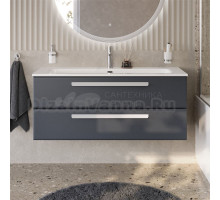 Тумба под раковину без столешницы Cezares Eco Cer-N 120 grafito, ручки сатин