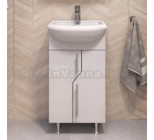 Тумба с раковиной Vigo 45 напольная, белая