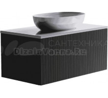 Тумба с раковиной Астра-Форм М-40 100 подвесная, 1 ящик, серая