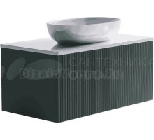 Тумба с раковиной Астра-Форм М-40 100 подвесная, 1 ящик, зеленая