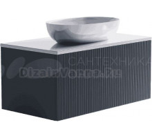 Тумба с раковиной Астра-Форм М-40 100 подвесная, 1 ящик, синяя